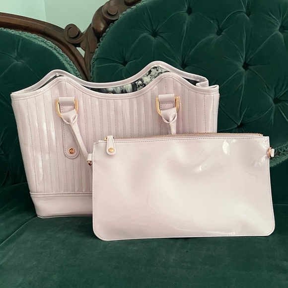 💝Ted Baker Pink Large Tote, Interior Zipper Bag and Wallet Set💝 - Picture 2 of 11